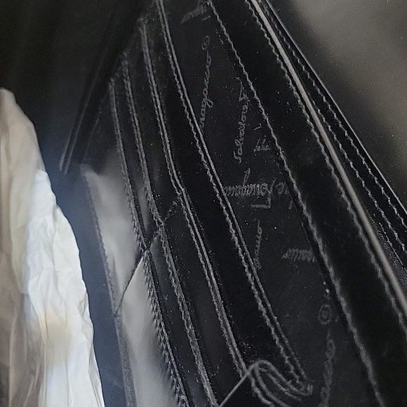 Salvatore Ferragamo Black Leather Briefcase - Picture 8 of 11